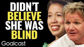 Christine Ha Blind Cook Competes for MasterChef And Shocks Gordon Ramsay | Goalcast video