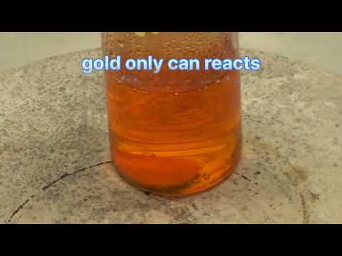 Aqua regia reaction with gold