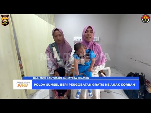 POLDA SUMSEL BANTU PENGOBATAN KORBAN ROBOHNYA JEMBATAN LALAN