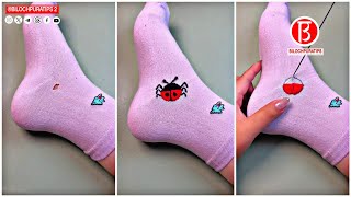 How to mend holes in socks Full Video Tutorial Episode 01