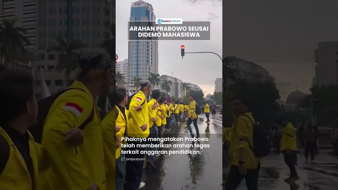 Arahan Tegas Prabowo seusai Didemo Ratusan Mahasiswa 'Indonesia Gelap ...