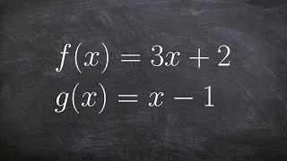 How to evaluate the composition of two functions