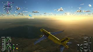 FS 2020 Flying airbus A320 from Salt Lake city  TO  Los Angeles Super Cell Storm Xbox Series X