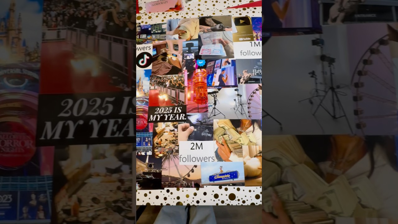 2025 vision board✨ #visionboard #manifestation #2025 #makeup #tutorial