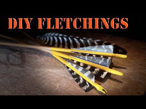 How to make Wild Turkey Fletchings - Easy DIY