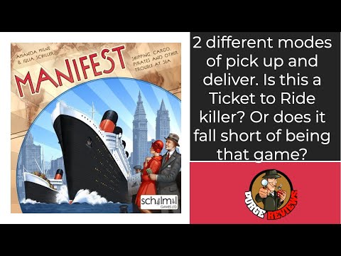 The Purge: # 2715 Manifest: The pick up and deliver (and sometimes deck builder) game that attempts to take down Ticket to Ride