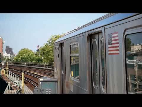 ᴴᴰ⁶⁰R188 7 trains arrive and depart 46 St - Bliss St