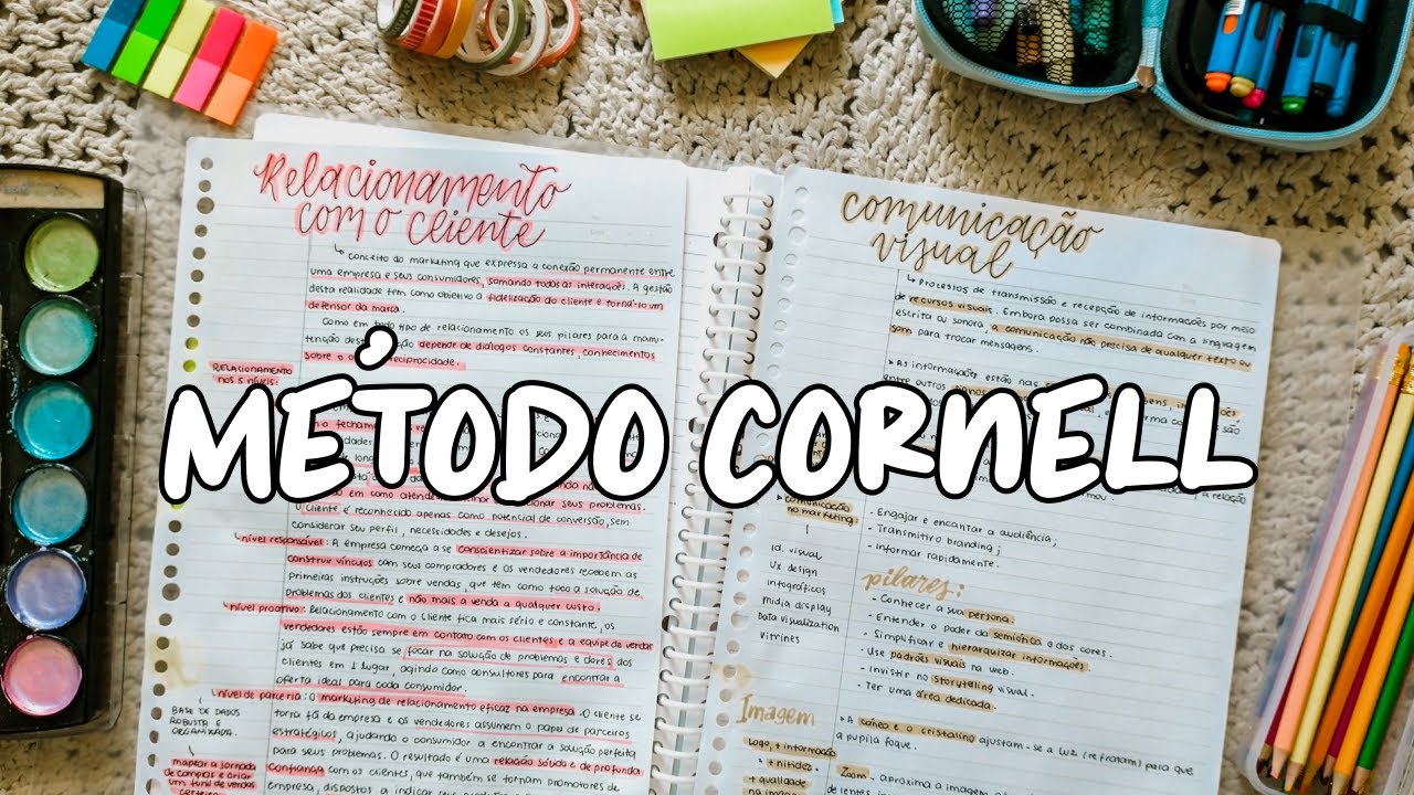 Método Cornell Como usar Por que faz diferença (caderno sempre organizado)