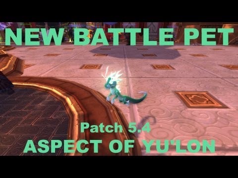 World of Warcraft Patch 5.4 PTR: "Aspect of Yu'Lon" New Battle Pet