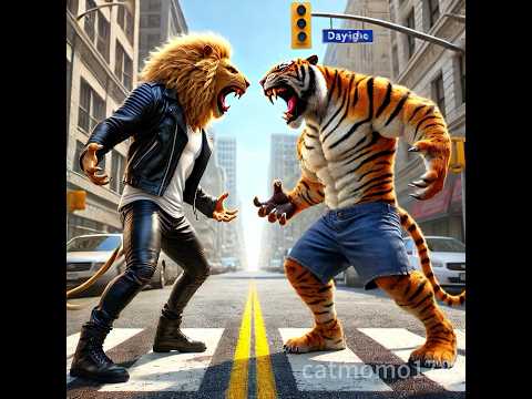 Lion vs Tiger(fight for dad)