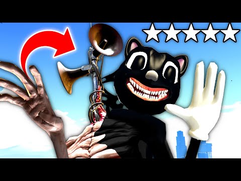 We COMBINED SIREN HEAD And CARTOON CAT In GTA! (Upgrading Siren Head!)  - GTA 5 Mods Funny Gameplay