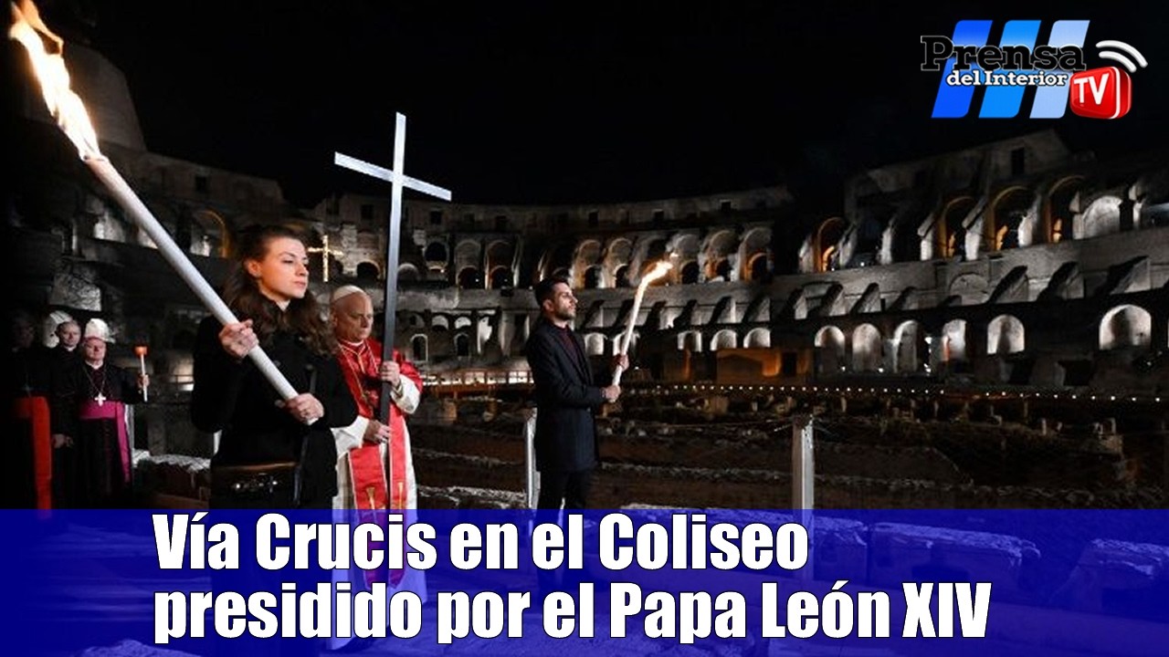 Vía Crucis en el Coliseo: el Papa León XIV presidió la ceremonia