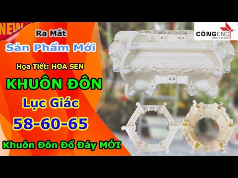 Khuôn chân đôn đổ úp đáy 65 - Dành cho chậu lục giác 58, 60, 65