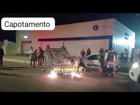 Capotamento com vitimas conduzidas ao PSM