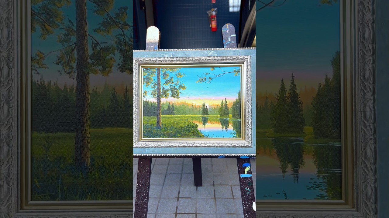 次回、販売日公開... #アート #painting #art #アクリル画 #風景画 #絵画 #shorts