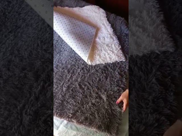 Vídeo relacionado con HomebyHome Alfombra Shaggy de Pelo Largo 140x200 cm Natural, Suave y esponjosa, Moderna Lisa, versátil para el hogar