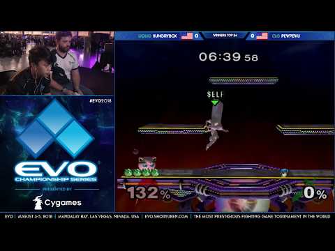 EVO 2018 - Hungrybox (Jigglypuff) vs PewPewU (Marth) - Winners Round 1 - SSBM