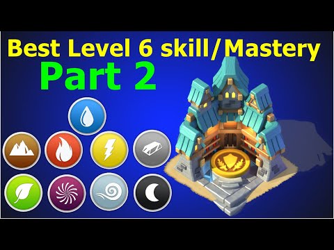 Part Two | Best level 6 skill upgrades for Fire, wind, Water, Earth and 5 more Elements in DML