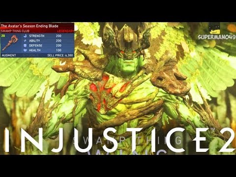 Swamp Thing Legendary Gear Gives Him Wings - Injustice 2 "Swamp Thing" Legendary Gear Gameplay