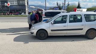 Ters Yönden Gelen Hafif Ticari Araç Motosikletle Çarpıştı