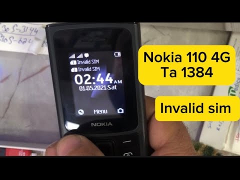 Nokia 110 4G ta1384 invalid sim | Nokia 110 4G imei repair code