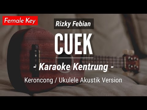 Cuek (KARAOKE KENTRUNG) - Rizky Febian (Karaoke Akustik | Keroncong | Ukulele)