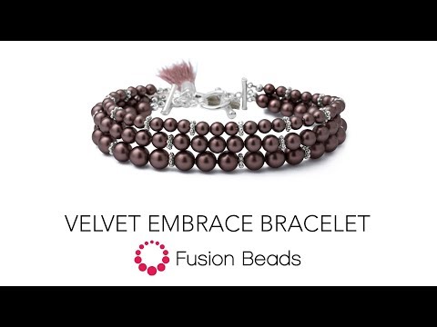 Learn how to make the Velvet Embrace Bracelet by Fusion Beads