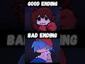 BF Leaving TV (Good Ending VS Bad Ending) (Corruption Mod) (FNF MOD) #shorts