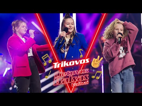 Vakarė, Amelija ir Marija - Can't Feel My Face | Trikvos | Lietuvos Balsas. Vaikai S3
