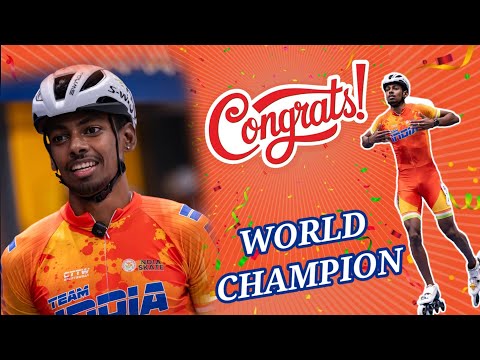 🇮🇳 Anand Kumar Creates History | India’s First Senior World Champion in Speed Skating 1000 m 🥇