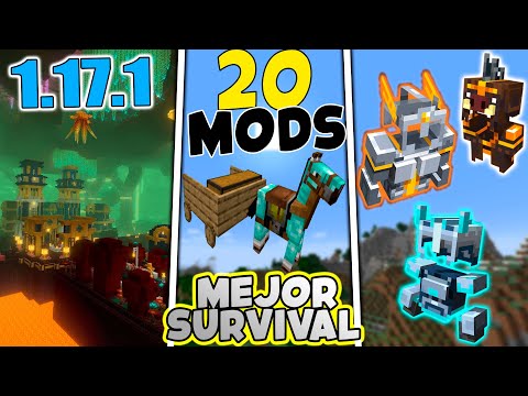 Zoku y Xiri - 💥TOP 20 MODS que MEJORAN el SURVIVAL para Minecraft 1.17.1👈 Estructuras, Armas, Armaduras y MAS...💥