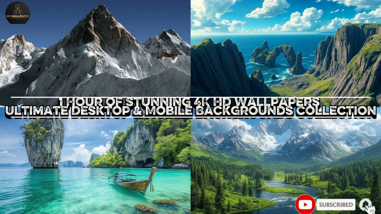 1 Hour of Stunning 4K HD Wallpapers | Ultimate Desktop & Mobile Backgrounds Collection
