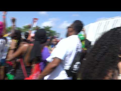 Miami Carnival with paint spray Miami J’ouvert Broward Carnival