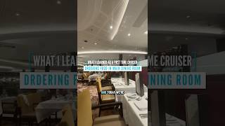Ordering food in Main Dining Room on Cruises🍝