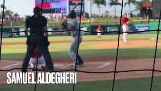 Samuel Aldegheri 5 of 7 Strike Outs vs Dunedin-Watch until the end!!!