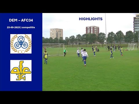 DEM JO9-1 vs. AFC 34 JO9-2 - competitiewedstrijd | 23 september 2023 | Keeper Bram de Heer RKVV DEM