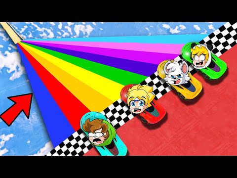 ¡SOBREVIVE a la MEGA RAMPA DE COLORES 99.99% IMPOSIBLE en GTA 5! 😨🌈 GTA 5 con KENAY y GOHAN