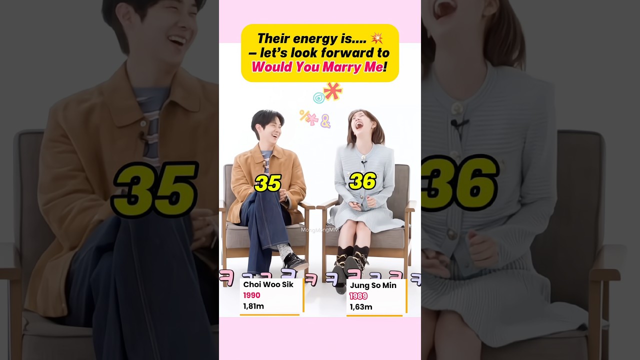 💥D-1 Would You Marry Me! #jungsomin #choiwoosik #wouldyoumarryme