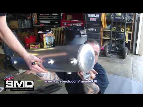 Airing up the Tahoe 2 - Ridetech Shockwave Titanium - Tank and Valves installed