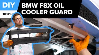 BMW F82 M4 Oil Cooler Guard Upgrade Fall-Line Motorsports DIY (2015-2021 BMW F80 M3, F83 M4, F87 M2)