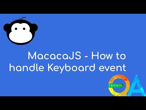MacacaJS - How to handle Keyboard event