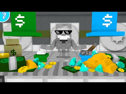 💎 Work At Money Factory - Minecraft Animation