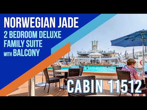 NCL Jade 2 Bedroom Deluxe Family Suite w/ Balcony Cabin Tour #11512