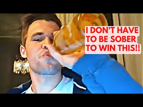 Betrunkener Magnus Carlsen vernichtet schnellsten Schachspieler in Bullet