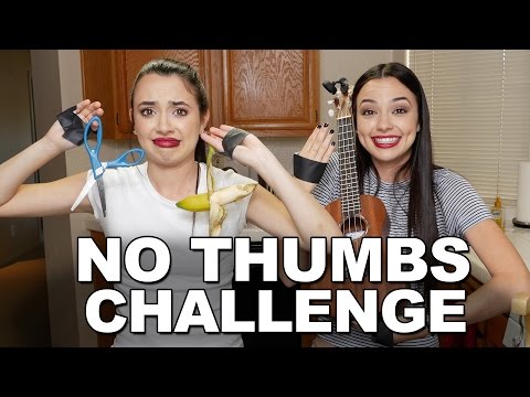 NO THUMBS CHALLENGE - Merrell Twins Video