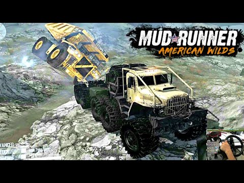 Giant Dump Truck vs Kraz Chaborz Winch Tow | Offroading | Epi # 229 | MudRunner (mods) Spintires