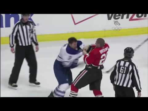 Luke Schenn vs Troy Brouwer Nov 13, 2009