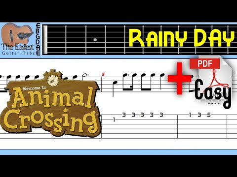 Animal Crossing - Rainy day Guitar Tab