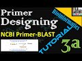 Primer Designing | Using NCBI Primer Blast || Tutorial 3a