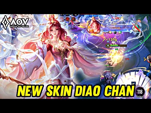 AOV : NEW SKIN DIAO CHAN ARTISAN GAMEPLAY - ARENA OF VALOR LIENQUANMOBILE ROV